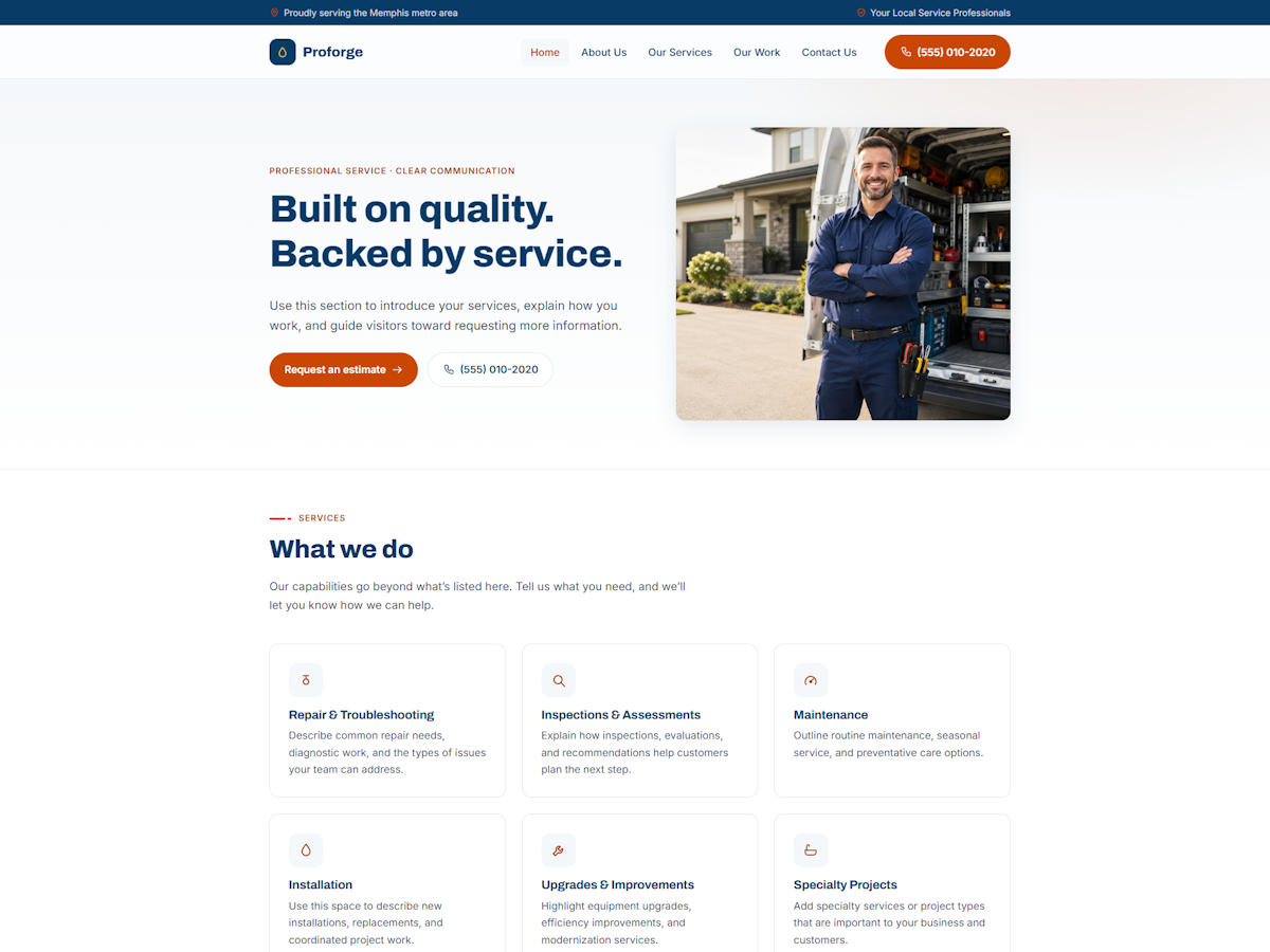 Screenshot of the Theme12 Builder theme