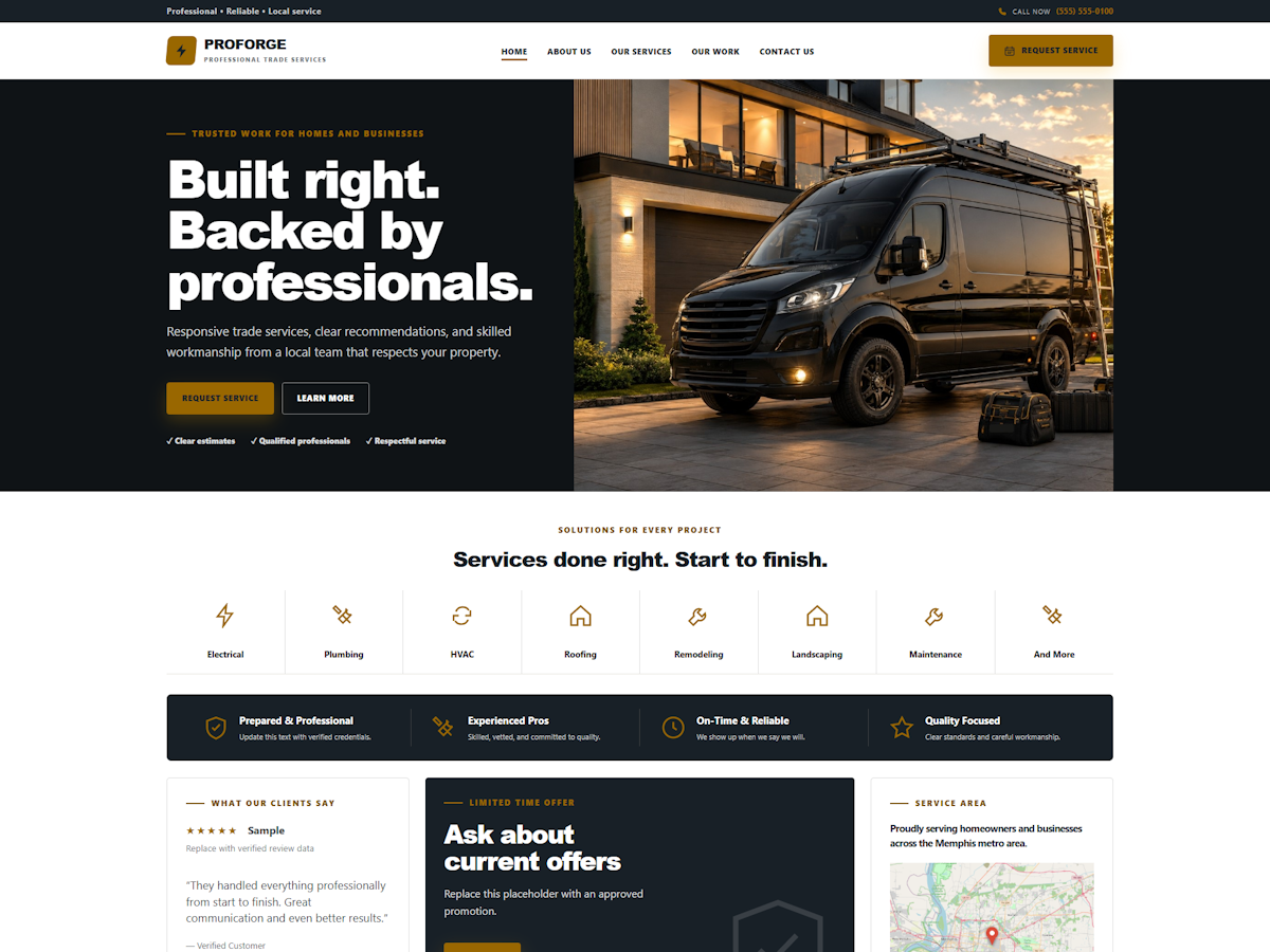 Screenshot of the Theme3 Builder theme