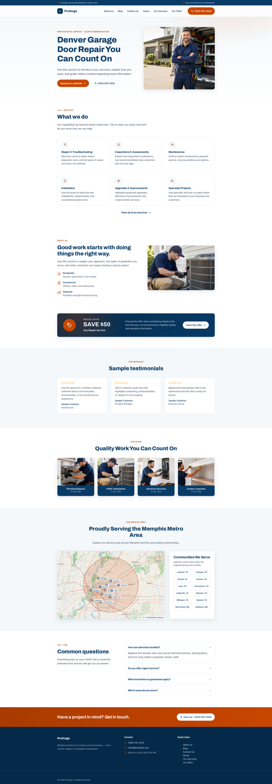 ProForge website design: Theme 12