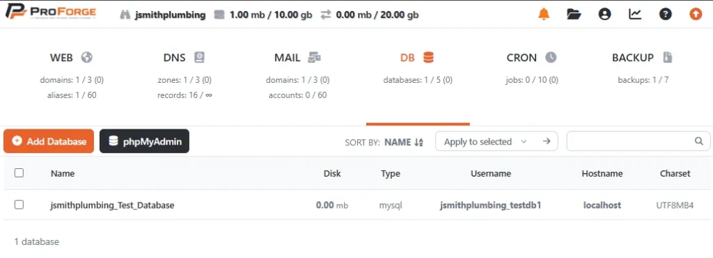 HestiaCP hosting control panel for managing files, databases, email, and backups